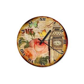 Tablomega SAAT-1543-50 Love Londra Big Bang Şekilli 50cm Çap Duvar Saati