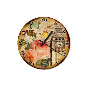 Tablomega SAAT-1543-50 Love Londra Big Bang Şekilli 50cm Çap Duvar Saati