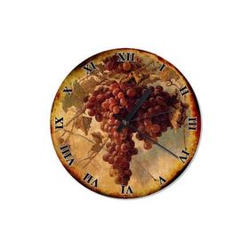 Tablomega Saat-1553-30 Kırmızı Üzüm Salkımı Şekilli 30 cm Duvar Saati