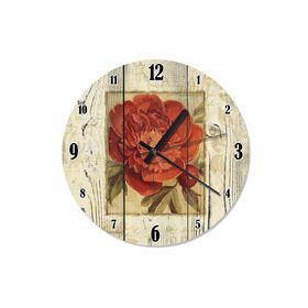 Tablomega SAAT-1568-30 Kırmızı Gül Sessiz 30 cm Çap Duvar Saati