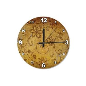 Tablomega Saat-157-30 Yasemin Çiçekleri Ahşap 30 Cm Çap Duvar Saati