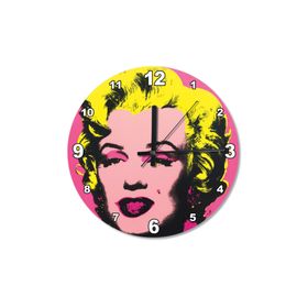 Tablomega Saat-165-30 Marilyn Monroe Ahşap 30 Cm Çap Duvar Saati