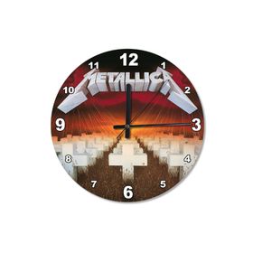 Tablomega SAAT-177-50 Metalica Death Ahşap 50 cm Çap Duvar Saati