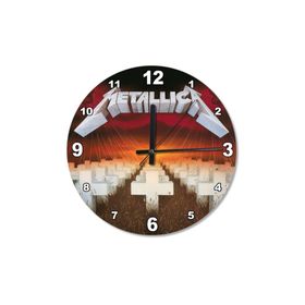 Tablomega SAAT-177-50 Metalica Death Ahşap 50 cm Çap Duvar Saati