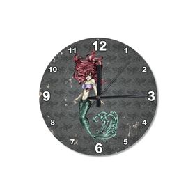 Tablomega SAAT-186-50 Siren Deniz Kızı Ahşap 50 cm Çap Duvar Saati