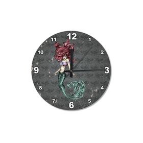 Tablomega SAAT-186-50 Siren Deniz Kızı Ahşap 50 cm Çap Duvar Saati