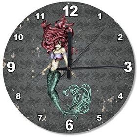 Tablomega SAAT-186-50 Siren Deniz Kızı Ahşap 50 cm Çap Duvar Saati