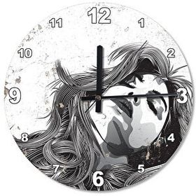Tablomega SAAT-245-30 Uyuyan Güzel Kız Tasarım 30 cm Çap Duvar Saati