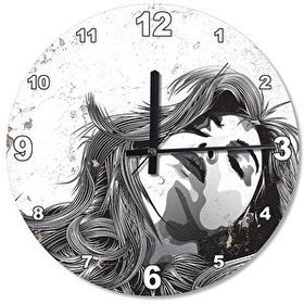 Tablomega SAAT-245-30 Uyuyan Güzel Kız Tasarım 30 cm Çap Duvar Saati