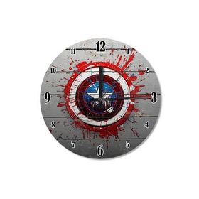 Tablomega Saat-296-50 Kaptan America Baskılı 50 cm Duvar Saati
