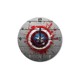 Tablomega Saat-296-50 Kaptan America Baskılı 50 cm Duvar Saati