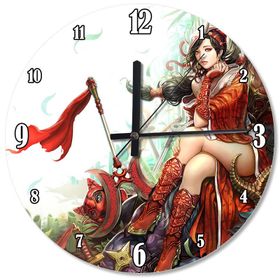 Tablomega SAAT-329-50 Lol Akali Desenli 50 cm Çap Duvar Saati