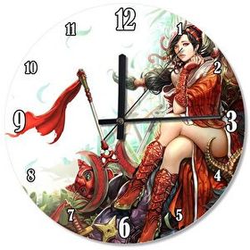 Tablomega SAAT-329-50 Lol Akali Desenli 50 cm Çap Duvar Saati