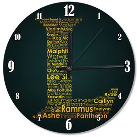Tablomega SAAT-339-30 LoL Pro League Şekilli 30 cm Çap Duvar Saati
