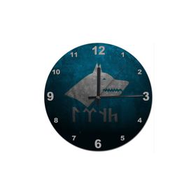 Tablomega SAAT-353-30 Matal Zemide Kurt Başı Eski Türkçe Desenli 30 cm Çap Duvar Saati