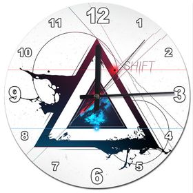 Tablomega SAAT-366-30 Üçgen Kordinatları Shift Analog 30 cm Çap Duvar Saati