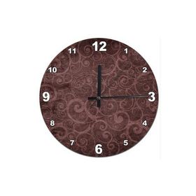 Tablomega SAAT-374-30 Tribal Çiçek Motifi Analog 30 cm Çap Duvar Saati