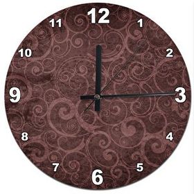 Tablomega SAAT-374-30 Tribal Çiçek Motifi Analog 30 cm Çap Duvar Saati
