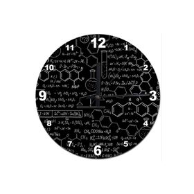 Tablomega SAAT-376-30 Kimya Formülleri Baskılı 30 cm Çap Duvar Saati