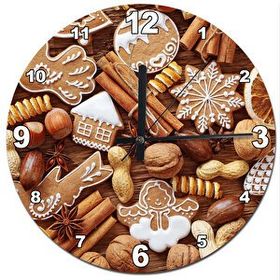 Tablomega SAAT-388-50 Kuruyemiş Ve Kuru Pastalar Akarlı 50cm Çap Duvar Saati