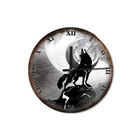 Tablomega SAAT-482-30 Türklüğün Kurt Sembolü Sessiz 30 cm Çap Duvar Saati