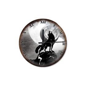 Tablomega SAAT-482-30 Türklüğün Kurt Sembolü Sessiz 30 cm Çap Duvar Saati