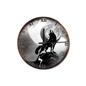 Tablomega SAAT-482-30 Türklüğün Kurt Sembolü Sessiz 30 cm Çap Duvar Saati