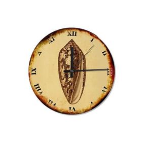 Tablomega SAAT-498-30 Yosunlu Deniz Kabuğu Sessiz 30 cm Çap Duvar Saati