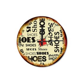 Tablomega SAAT-506-30 Shoes Afişleri Sessiz 30cm Çap Duvar Saati