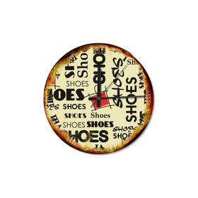 Tablomega SAAT-506-30 Shoes Afişleri Sessiz 30cm Çap Duvar Saati