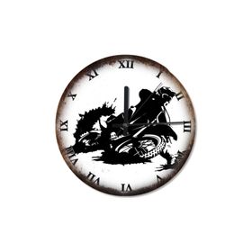 Tablomega SAAT-531-30 Yarışçı ve Kros Motor Şekilli 30 cm Çap Duvar Saati