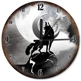 Tablomega SAAT-570-30 Türkün Sembolüde Sessiz 30 cm Çap Duvar Saati