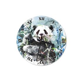 Tablomega SAAT-651-30 Keyfine Düşkün Sevimli Panda Şekilli 30cm Çap Duvar Saati