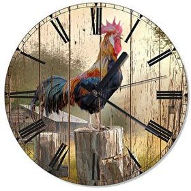 Tablomega SAAT-675-30 Öten Horoz Şekilli 30cm Çap Duvar Saati