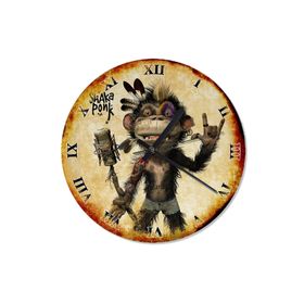 Tablomega SAAT-707-50 Punkçı Maymun Şekilli 50cm Çap Duvar Saati