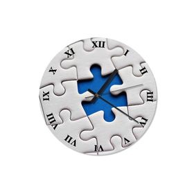 Tablomega SAAT-733-50 Kayıp Parça Puzzle Dekoratif 50 cm Çap Duvar Saati