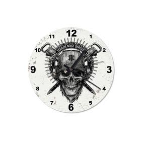 Tablomega SAAT-764-30 Terör Kurukafa Akarlı 30 cm Çap Duvar Saati