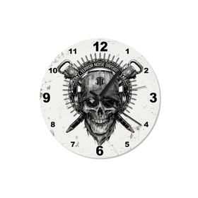 Tablomega SAAT-764-30 Terör Kurukafa Akarlı 30 cm Çap Duvar Saati