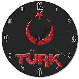 Tablomega SAAT-781-30 Türk Temalı Tasarım 30 cm Çap Duvar Saati
