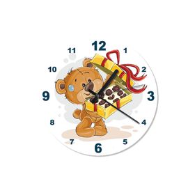 Tablomega SAAT-882-30 Sevimli Ayı Baskılı 30 cm Çap Duvar Saati