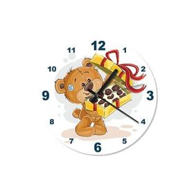 Tablomega SAAT-882-30 Sevimli Ayı Baskılı 30 cm Çap Duvar Saati