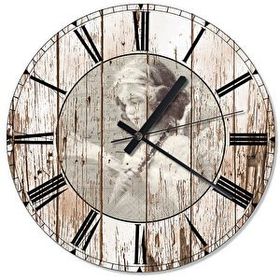 Tablomega SAAT-890-50 Şirin Kız Baskılı 50cm Çap Duvar Saati