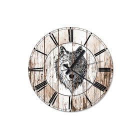 Tablomega Saat-896-50 Tribal Kurt Analog 50 cm Duvar Saati