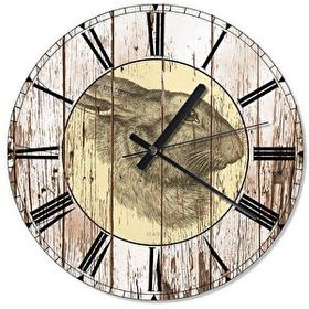 Tablomega Saat-921-30 Sevimli Tavşan Tasarım 30 cm Duvar Saati