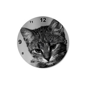Tablomega Sevimli Kedi Ahşap Duvar Saati Duvar Saati