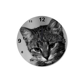 Tablomega Sevimli Kedi Ahşap Duvar Saati Duvar Saati