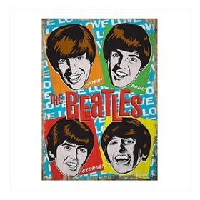 Tablomega The Beatles Art 25x35 cm Mdf Poster