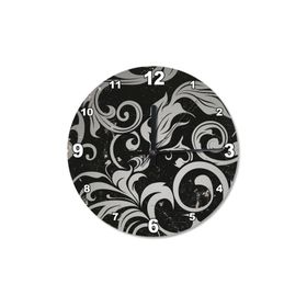 Tablomega Tribal Çiçek Motifi Ahşap 30x30 cm Duvar Saati