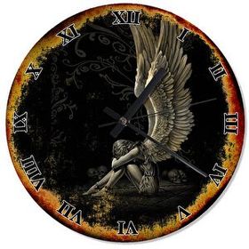 Tablomega Üzgün Melek Akarlı 50x50 cm Duvar Saati