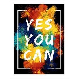 Tablomega Yes You Can 35x50 cm Art Mdf Poster